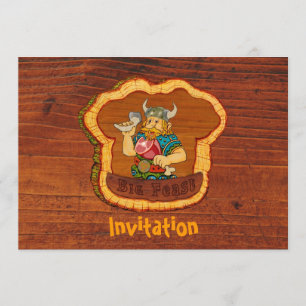 Carte postale Invitation Viking