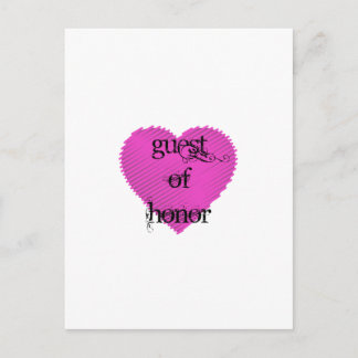 Carte Postale Invité d'honneur