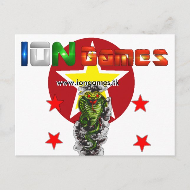 Carte postale Ion Games (Devant)