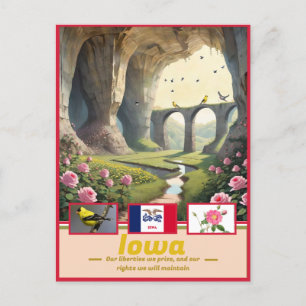 Carte Postale Iowa Essence : Surreal State Wonder