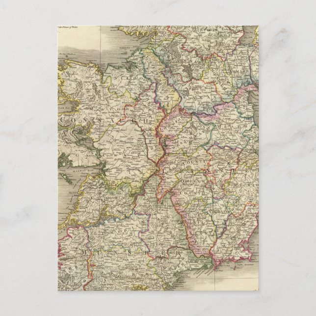 Carte Postale Ireland map (Devant)