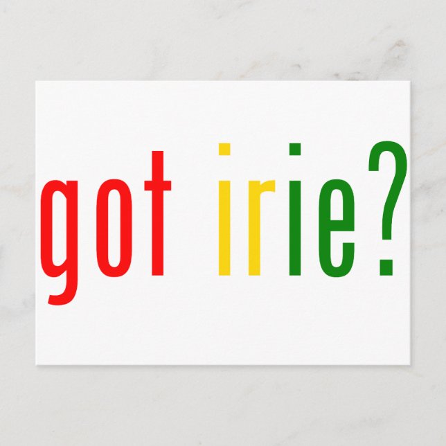 Carte Postale irie ? (Devant)