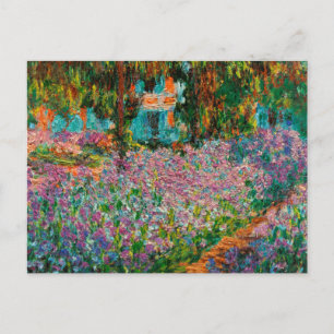 Carte Postale Irises Monet Garden Fleurs Giverny