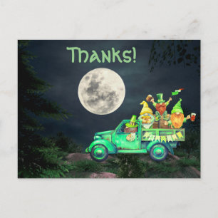Carte Postale Irish Gnomes et Pleine lune Merci ! Merci