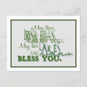 Carte Postale Irish Hills Blessing