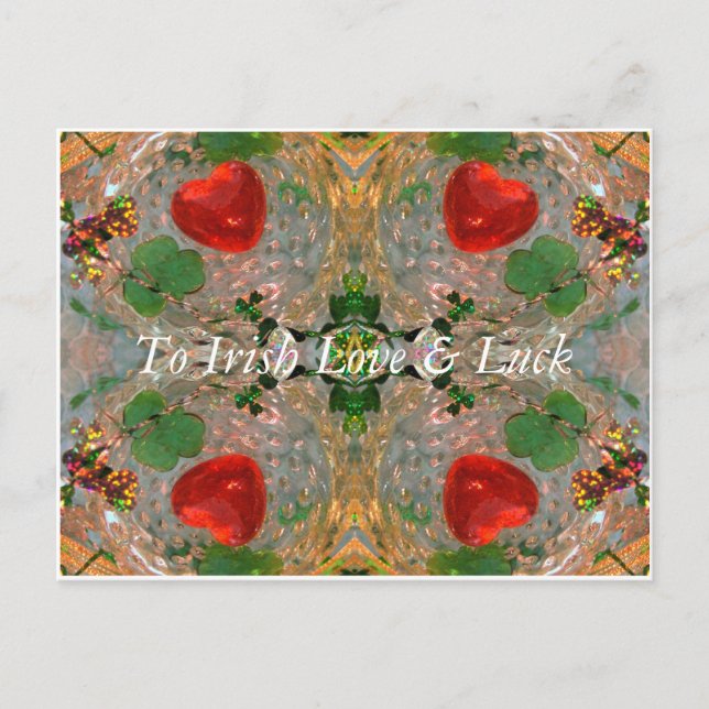 Carte Postale Irish Luck & Love (Devant)
