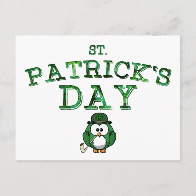 Carte postale Irish Owl Holiday (Devant)