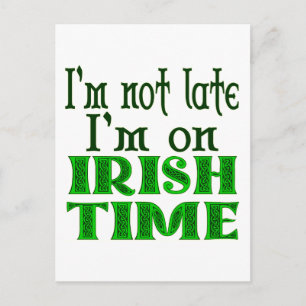 Carte Postale Irish Time Drôle Dire