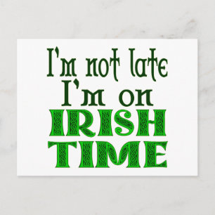 Carte Postale Irish Time Drôle Dire