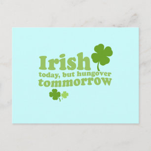 CARTE POSTALE IRLANDAIS AUJOURD'HUI HUNGOVER DEMAIN