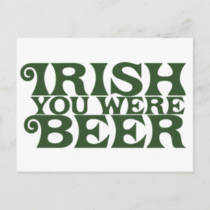 Carte Postale Irlandais, tu as de la bière