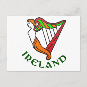 Carte postale irlandaise Harp