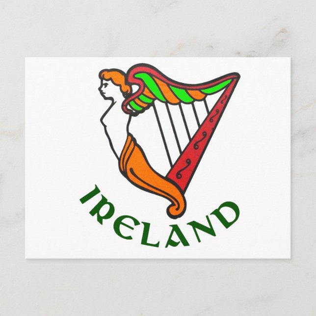 Carte postale irlandaise Harp (Devant)