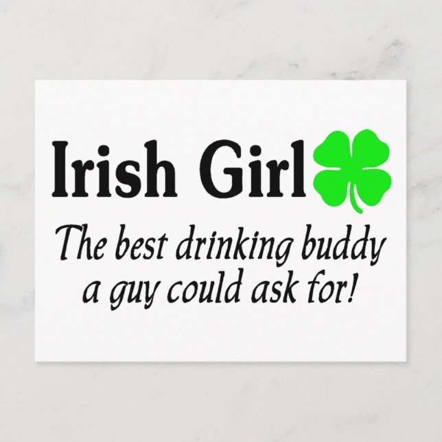 Carte Postale Irlandaise La Meilleure Épouse À Boire Un Homme Po (Devant)
