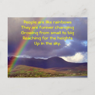 Carte postale irlandaise Rainbow