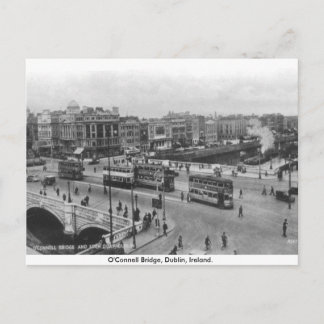Carte Postale Irlande ancienne, pont O'Connell dans les années 1