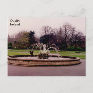 Carte Postale Irlande, Fontaine, St. Stephens Green, Dublin