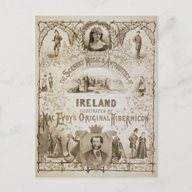 Carte Postale Irlande, par 'Mac Evoy's Original Hibernicon' (Devant)