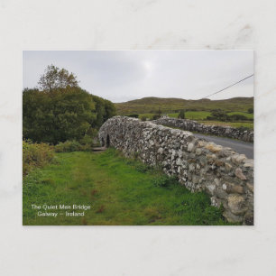 Carte Postale Irlande Pont homme calme, Oughterard, Co. Galway