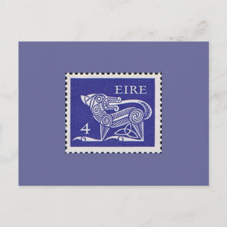 Carte Postale Irlande Timbre postal décimal 1971