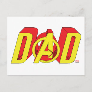 Carte Postale Iron Man Papa