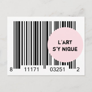 Carte Postale Ironème "L'art'y nique"