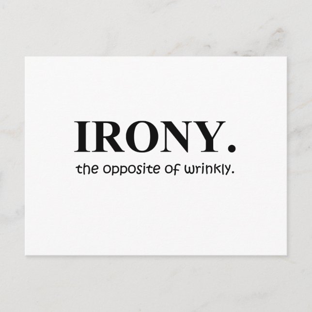 Carte Postale ironie (Devant)