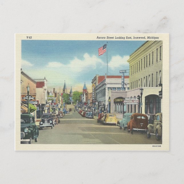 Carte Postale Ironwood Michigan (Devant)
