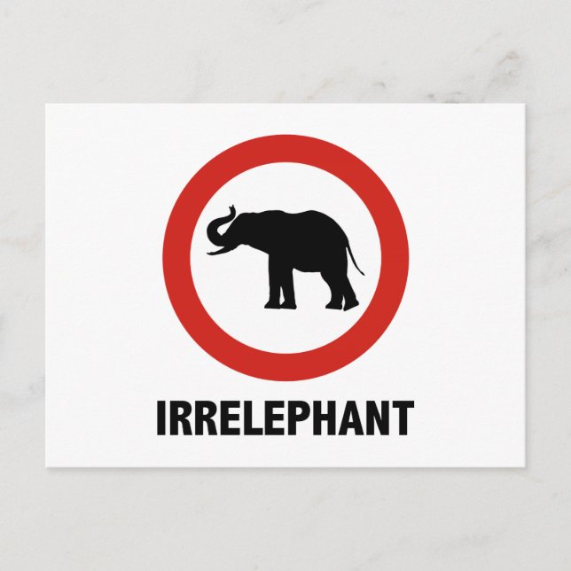 Carte Postale Irrelephant (Devant)