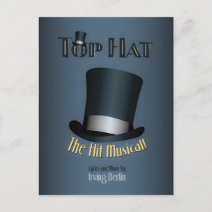 Carte Postale Irving Berlin Top Hat Poster musical