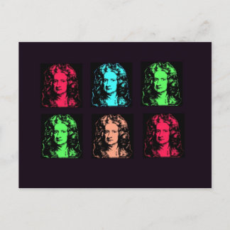 Carte Postale Isaac Newton Collage