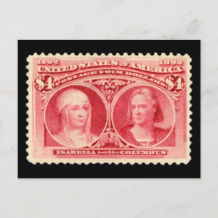 Carte postale Isabella & Columbus 1893