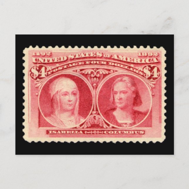 Carte postale Isabella & Columbus 1893 (Devant)