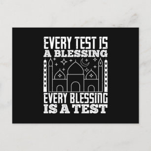 Carte Postale Islam - Chaque Test Est Une Bénédiction