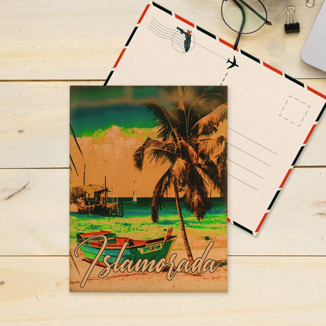Carte Postale Islamorada Florida Island Palm Tree tropical année (Créateur téléchargé)