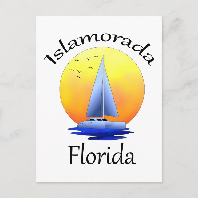Carte Postale Islamorada Florida Keys voile (Devant)