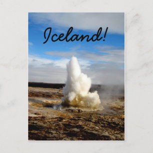 Carte Postale Islandais Geyser