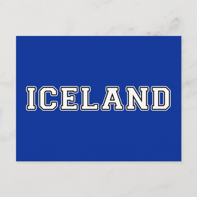 Carte Postale Islande (Devant)