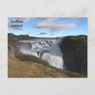 Carte Postale Islande - Cascade de Gullfoss
