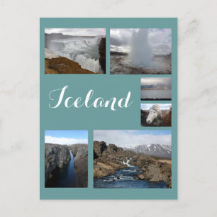 Carte Postale Islande Collage 2