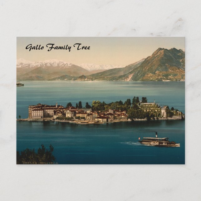 Carte Postale Isola Bella III, Lac Majeur, Piémont, Italie (Devant)