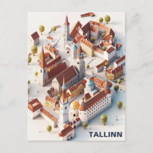 Carte postale Isomtric Tallinn Travel