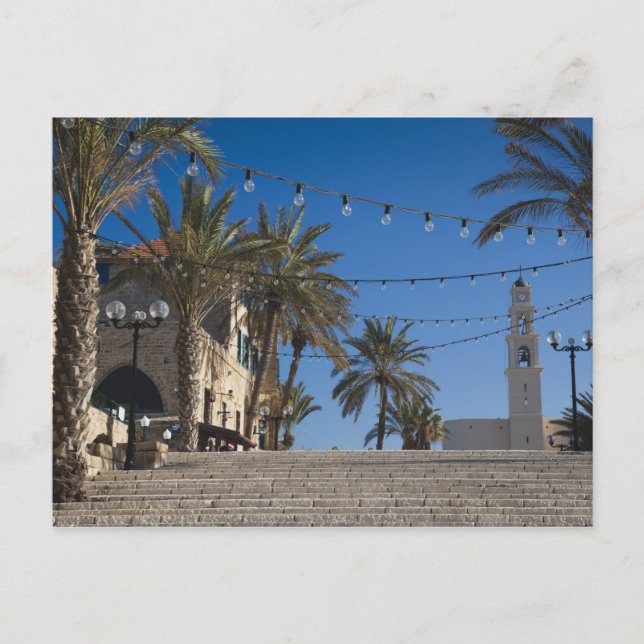 Carte Postale Israël, Tel Aviv, Jaffa, escaliers, Vieux Jaffa (Devant)