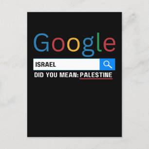 Carte Postale israël voulais-tu dire palestine recherche graphiq
