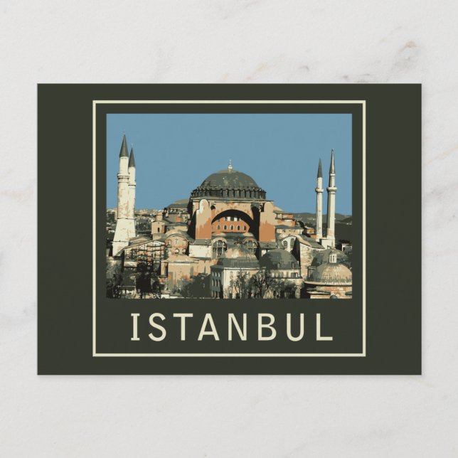 Carte Postale Istanbul Sainte-Sophie (Devant)