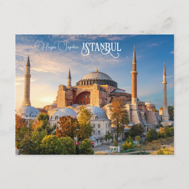 Carte postale Istanbul texte personnalisé (Devant)