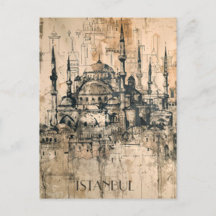 Carte Postale Istanbul Travel