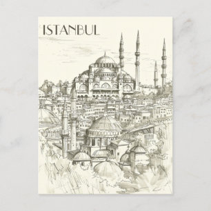 Carte Postale Istanbul Travel