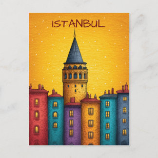 Carte Postale Istanbul Turkiye Travel