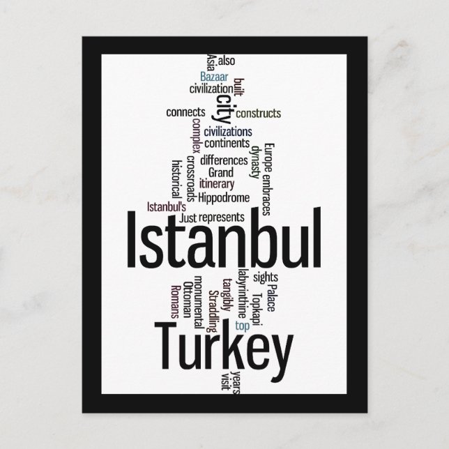 Carte Postale Istanbul Turquie (Devant)